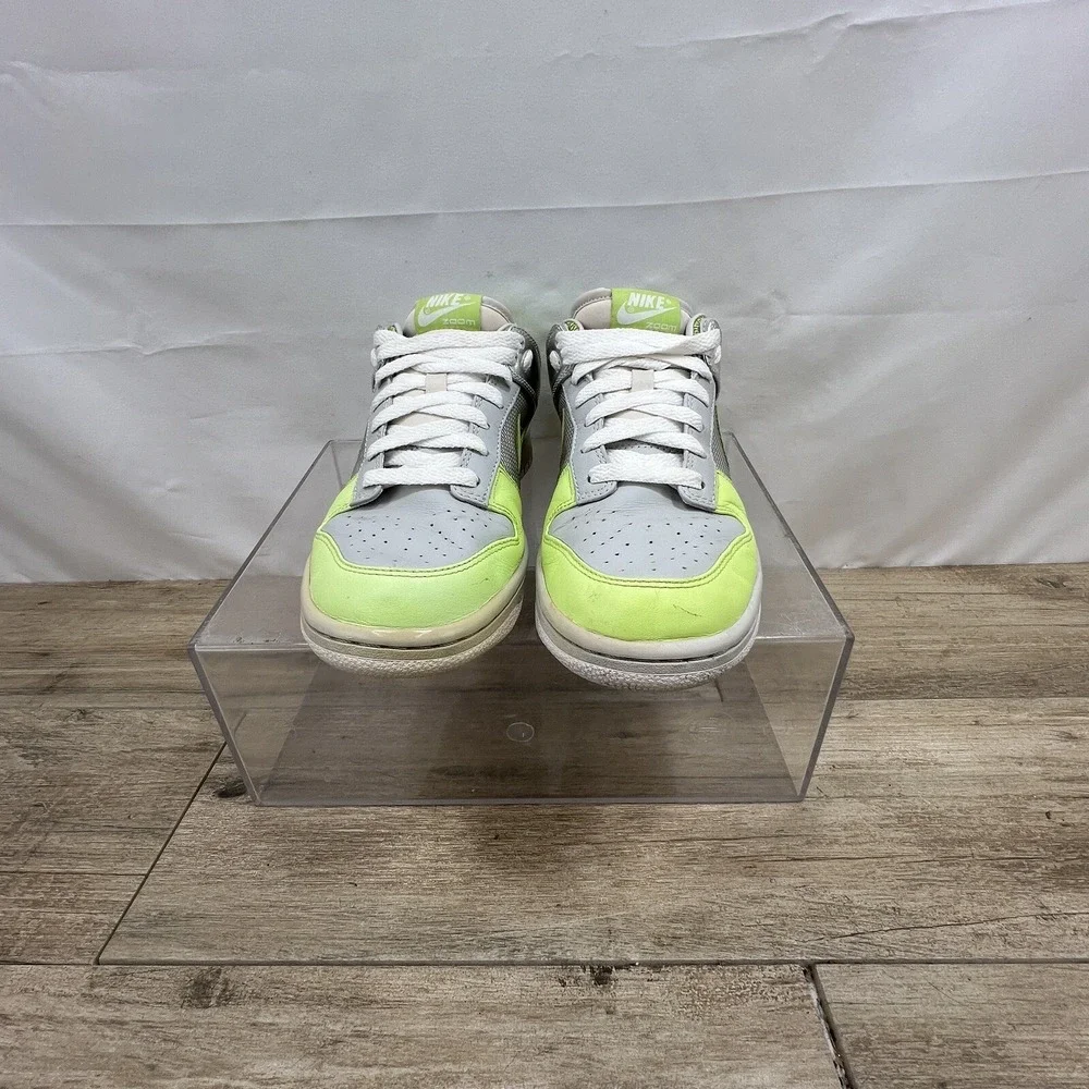 NIKE DUNK LOW Women's Size 8.5‎ Grey/Citron/Silver/ Green/Metallic 318638 031